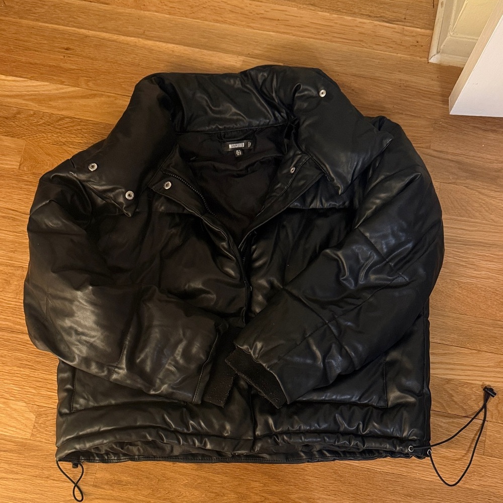 Missguided Black Leather Jacket